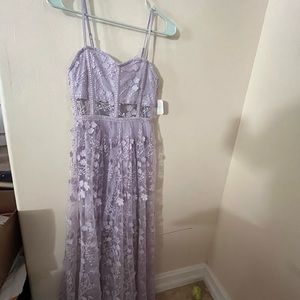 Altard state Evangeline floral maxi dress xs purple